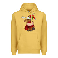 Antique Gold christmas baby deer Premium Hoodie - MaliasSmallBusiness