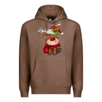 Chestnut christmas baby deer Premium Hoodie - MaliasSmallBusiness