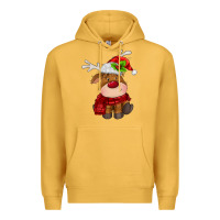 Mustard christmas baby deer Premium Hoodie - MaliasSmallBusiness