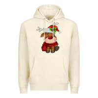 Sandshell christmas baby deer Premium Hoodie - MaliasSmallBusiness
