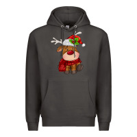 Smoke christmas baby deer Premium Hoodie - MaliasSmallBusiness