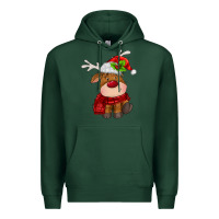 Sports Green christmas baby deer Premium Hoodie - MaliasSmallBusiness