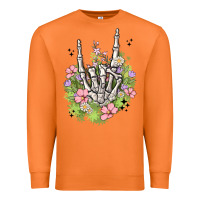 Carrot skeleton flowers Premium Sweatshirt - MaliasSmallBusiness