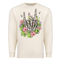 Sandshell skeleton flowers Premium Sweatshirt - MaliasSmallBusiness