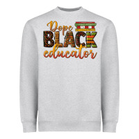 Heather Grey dope black educator Heavyweight Sweatshirt - texasbilliewilder