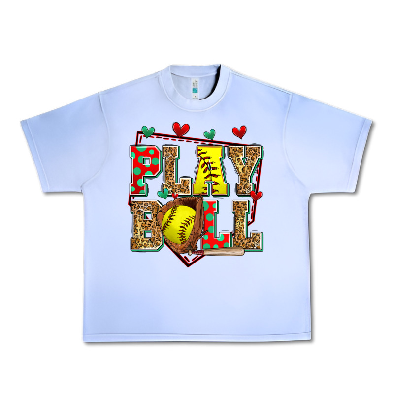 Play Ball Softball Urban Heavy Tee by Zillion Design Studio | Teevron