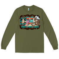 Army Green cma Long Sleeve Tee - RacoonDesign
