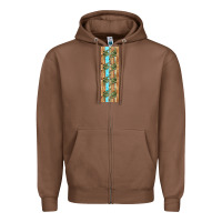 Chestnut dinosaur brontosaurus pen wrap Zipper Hoodie - Artiststas