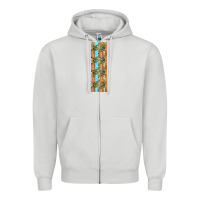 Dove Grey dinosaur brontosaurus pen wrap Zipper Hoodie - Artiststas