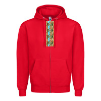 Red dinosaur brontosaurus pen wrap Zipper Hoodie - Artiststas