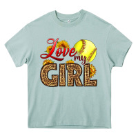 Arona Love My Girl Softball Heavy Core Tee - LillyAllenDesigns