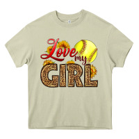 Mossy Love My Girl Softball Heavy Core Tee - LillyAllenDesigns