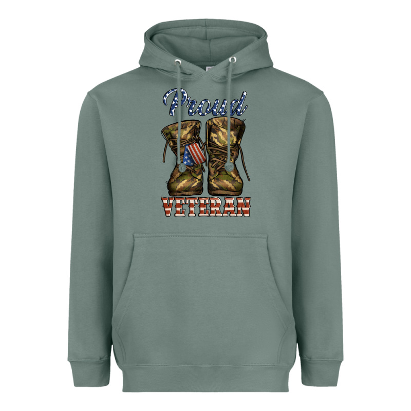 Proud Veteran Camo Shoes Heavyweight Hoodie by Jasminsmagicworld | Teevron