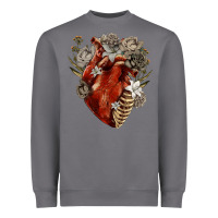 Storm Flower anatomical heart Heavyweight Sweatshirt - RanaPortraitStore