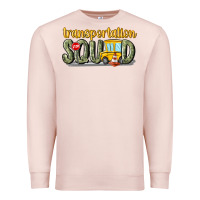 Pale Pink transportation squad Premium Sweatshirt - MaliasSmallBusiness