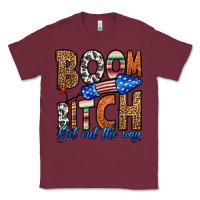 Burgundy boom bitch get out the way Classic Tee - HRA Design Shop