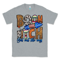 Heather Grey boom bitch get out the way Classic Tee - HRA Design Shop