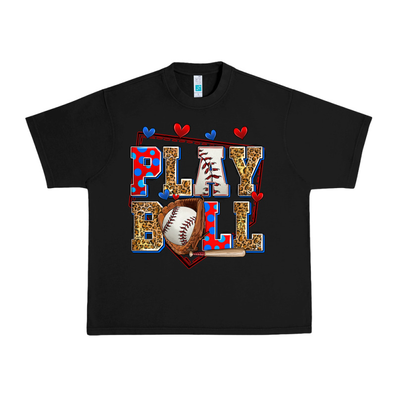 Play Ball Baseball Urban Heavy Tee by Zillion Design Studio | Teevron