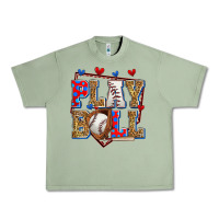 Oil Green play ball baseball Urban Heavy Tee - Zillion Design Studio