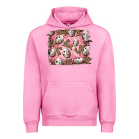 Fuchsia Pink Easter Quail Eggs And Leopard Bunny Urban Hoodie - RanaPortraitStore