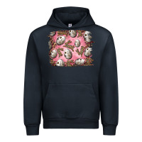 Navy Easter Quail Eggs And Leopard Bunny Urban Hoodie - RanaPortraitStore