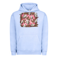 Pigment Grape Ice Easter Quail Eggs And Leopard Bunny Urban Hoodie - RanaPortraitStore