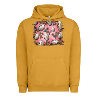 Pigment Peanut Butter Easter Quail Eggs And Leopard Bunny Urban Hoodie - RanaPortraitStore