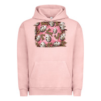 Pigment Salmon Easter Quail Eggs And Leopard Bunny Urban Hoodie - RanaPortraitStore