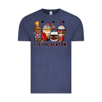 Vintage Denim tis' the season american football coffee cups Vintage Tee - Zillion Design Studio