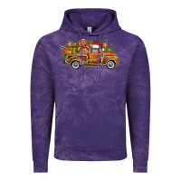 Cloud Purple christmas gingerbread truck Vintage Hoodie - Zillion Design Studio