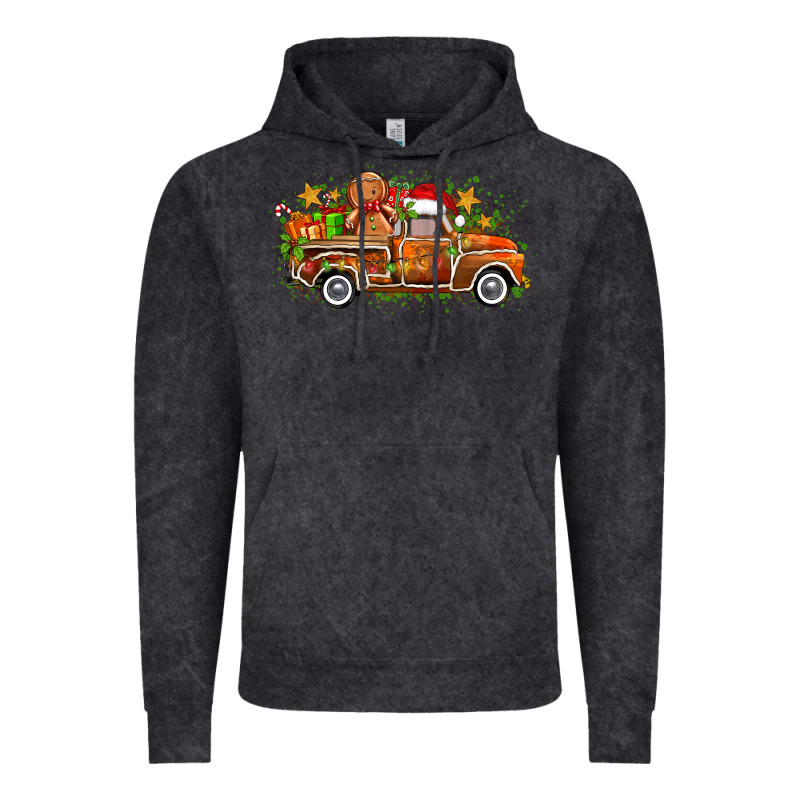 Christmas Gingerbread Truck Vintage Hoodie by Zillion Design Studio | Teevron