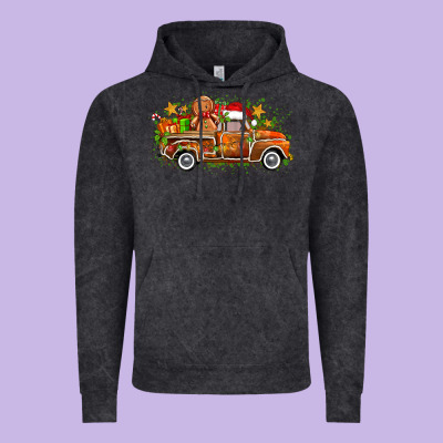 Christmas Gingerbread Truck Vintage Hoodie Designed By Zillion Design Studio