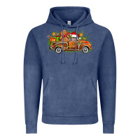 Vintage Denim christmas gingerbread truck Vintage Hoodie - Zillion Design Studio