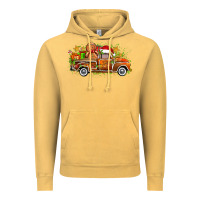 Vintage Mustard christmas gingerbread truck Vintage Hoodie - Zillion Design Studio