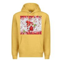 Antique Gold candy cane gnome Premium Hoodie - MaliasSmallBusiness