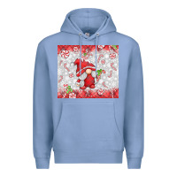 Colony Blue candy cane gnome Premium Hoodie - MaliasSmallBusiness
