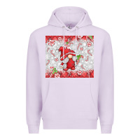 Lilac candy cane gnome Premium Hoodie - MaliasSmallBusiness