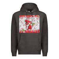 Smoke candy cane gnome Premium Hoodie - MaliasSmallBusiness