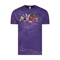 Cloud Purple easter bunny mama Vintage Tee - BarkalooDesign