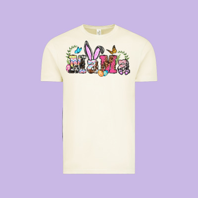 Easter Bunny Mama Vintage Tee Designed By Barkaloodesign