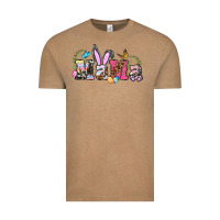 Vintage Coffee easter bunny mama Vintage Tee - BarkalooDesign