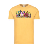 Vintage Mustard easter bunny mama Vintage Tee - BarkalooDesign