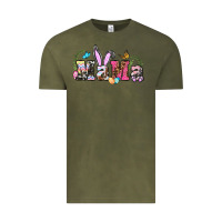 Vintage Olive easter bunny mama Vintage Tee - BarkalooDesign