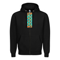 Black dinosaur brontosaurus pen wrap Zipper Hoodie - Artiststas