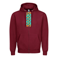 Burgundy dinosaur brontosaurus pen wrap Zipper Hoodie - Artiststas