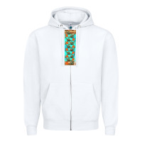 White dinosaur brontosaurus pen wrap Zipper Hoodie - Artiststas
