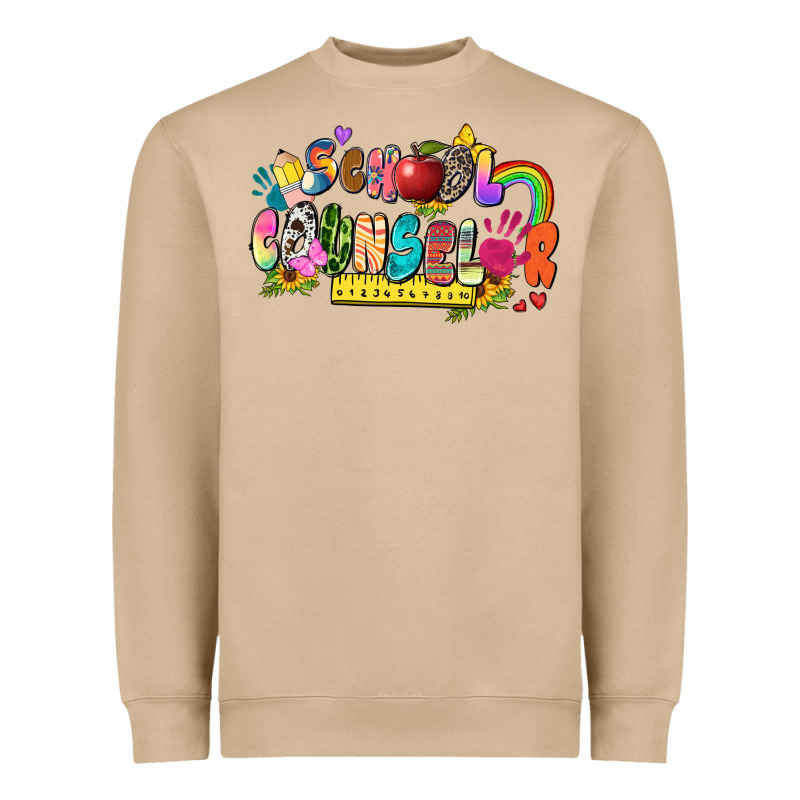 School Counselor Heavyweight Sweatshirt by Zillion Design Studio | Teevron