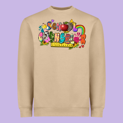 School Counselor Heavyweight Sweatshirt Designed By Zillion Design Studio
