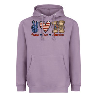Lavender Peace Love America Heavyweight Hoodie - Jasminsmagicworld