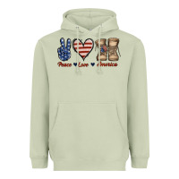 Matcha Peace Love America Heavyweight Hoodie - Jasminsmagicworld